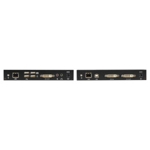 Black Box KVXLC-100-R2 KVM Extender Kit over CATx - Single-Head, DVI-D, USB 2.0, Audio, Serial, Local Video Out